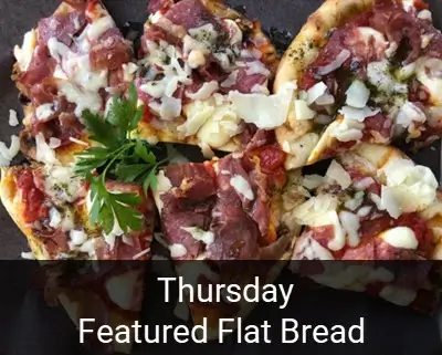 Thursdays Weekly Featured Flatbread at David's On Tour